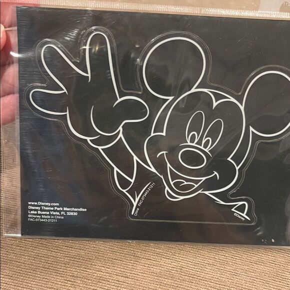 Disney Mickey Mouse Black and White Sticker - Picture 1 of 2